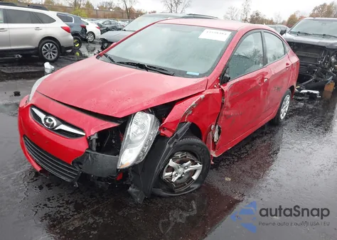 2013 Hyundai Accent Gls/Gs from USA, damaged, VIN KMHCT4AE1DU552672